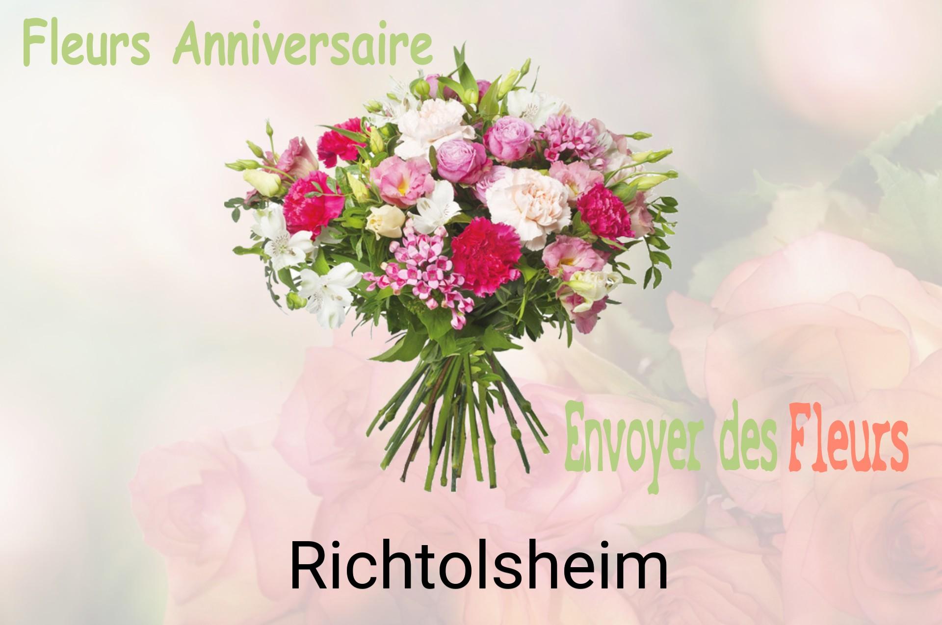 Bouquet de fleurs d’anniversaire livré à Richtolsheim