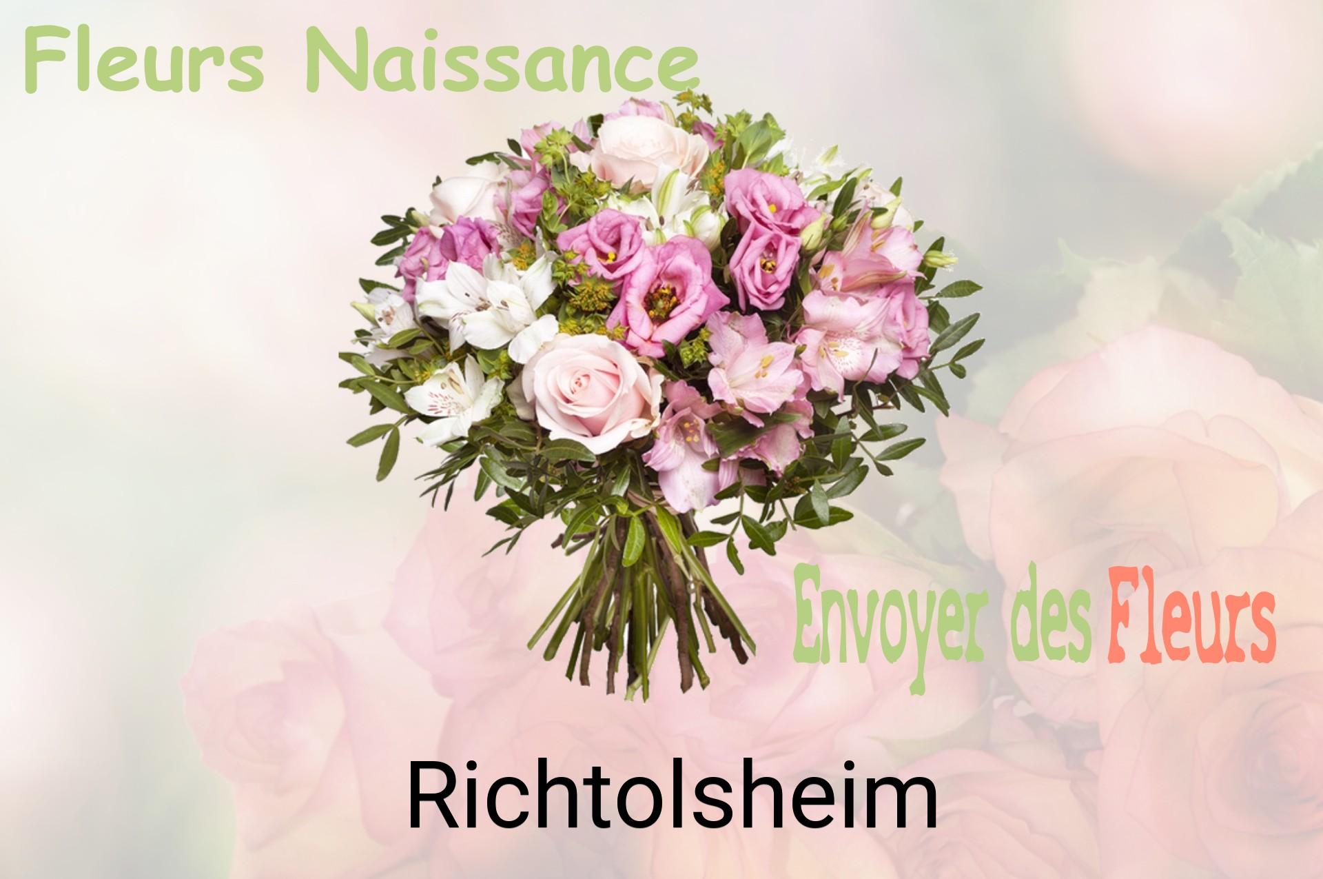 Bouquet de fleurs de naissance livré à Richtolsheim